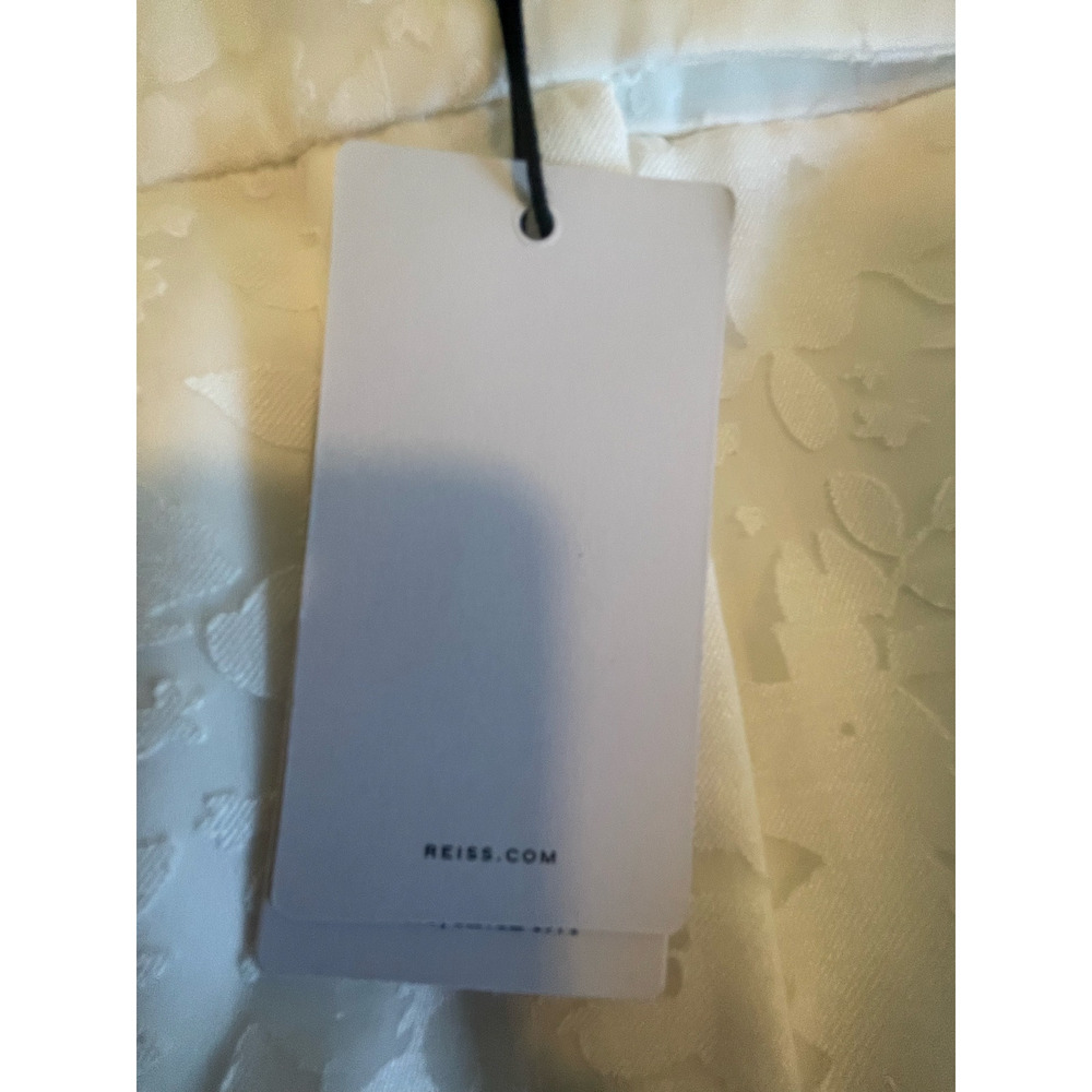 REISS Denva Burnout Skirt in Ivory - Picture 10 of 13
